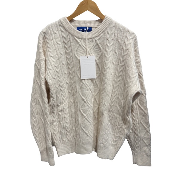 Aelfric Eden Sweaters - NWT Aelfric Eden Cream Cable Knit Sweater Women’s M Preppy Coastal Fisherman